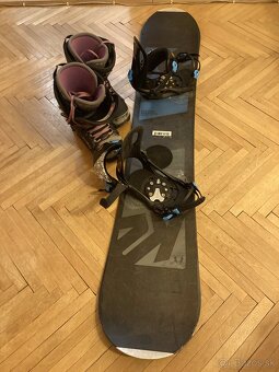 Snowboard K2 - 145 cm + dievčenské topánky v. 38 - 2