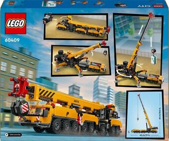 Lego Mobile Construction Crane 60409 - Žltý pojazdný stavebn - 2