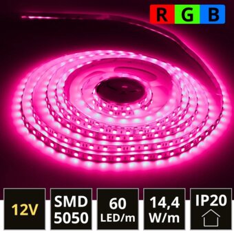 LED pásik RGB 12V 5m - 2