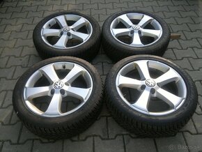 Elektrony VW Golf 5x112 R17, zimne pneu 205/50 r17 - 2