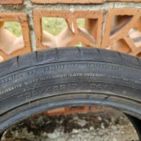 Predám letné pneu Fulda SportControl 235/45 R17 94Y - 2