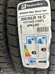 ✅ NOVÉ ZIMNÉ MATADOR MPS530 SIBIR SNOW VAN - 205/65 R16 C ✅ - 2