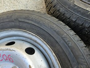 2x plechové disky 5x118 + zimné pneu 195/70r15c - 2