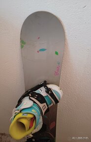 147 cm damsky/dievcensky snowboard BURTON + viazanie - 2