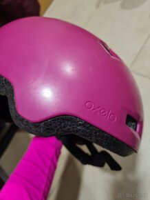 Detska cyklisticka prilba Oxelo B100 pink XS - 2