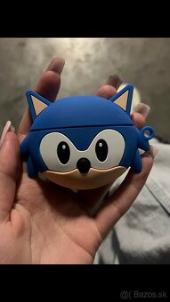 Nové Sonic the Hedgehog púzdro na slúchadlá Airpods pro - 2