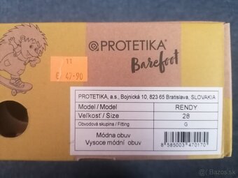 Protetika barefoot kozene 28 plus papucky - 2