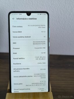 Huawei P30 6GB/128GB Zachovalý Stav + kábel nabíjanie - 2