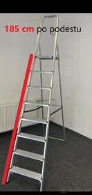 Hliníkový rebrík s 8 schodíkmi - 2
