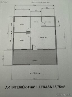 MONTOVANÝ RODINNÝ DOM 63,75 m2 ihneď k odberu 1 m2 - 784 eur - 2