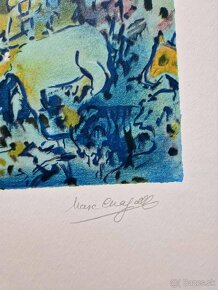 MARC CHAGALL – Nu Au Boquet (bez rámu) Litografická tlač - 2