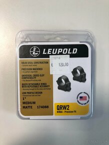 Ocelove 1" Leupold kruzky/montaz na puskohlad - 2