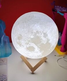 Moon lamp mesačná nočná lampa svetlo Luna 3D - 2