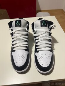 Nike Air Jordan 1 Mid White Green - 2