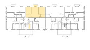 3 izbový byt  (71 m²) B403 na III. poschodí v NOVOSTAVBE, Ko - 2