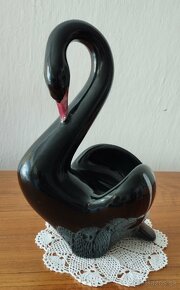Keramická soška - Čierna labuť - 2