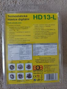 2ks - Digit. termostaticka hlavica HD-13L na radiator - 2