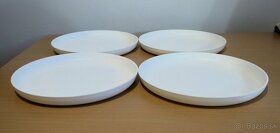 Tupperware 4-dielna sada plytkých tanierov (biele) - 2