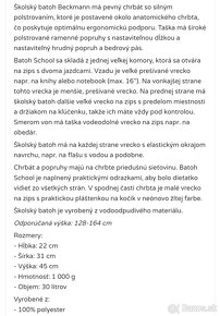 Skolska taska/batoh Beckmann - 2