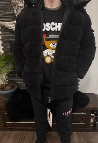 Pánska bunda Moncler čierna - 2