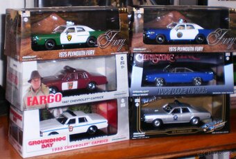 DODGE CHARGER , CHEVROLET CAPRICE , PLYMOUTH FURY , 1:43 , - 2