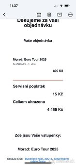 Prodám Morad Prague 23.2 EUROPA TOUR 2025 - 2