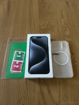 iPhone 15 Pro 128 gb Blue Titanium - nerozbalený, záruka - 2