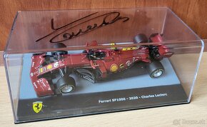 Ferrari Charles Leclerc originální autogram model auta 1:43 - 2