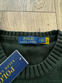 Ralph Lauren tmavo zelený pánsky sveter M - 2