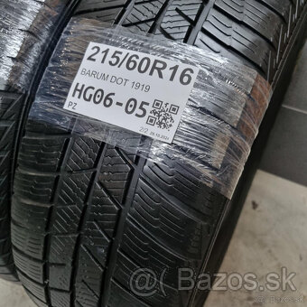 Zimné pneumatiky 215/60 R16 BARUM DOT1919 - 2