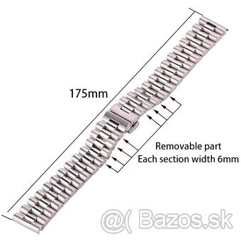 kovový remienok nerez na hodinky 16mm - 2