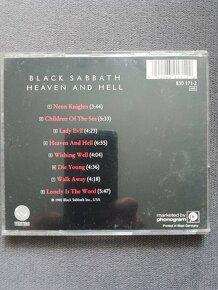 Predám originál cd Black Sabbath-Heaven and Hell r.1980 - 2