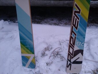 lyže SPORTEN-Race-drevené jadro,175cm,velmi zachovalý stav - 2