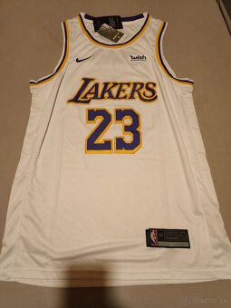 Novy Basketbalovy dres Lebron James Lakers XL Biely - 2