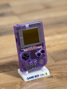 Nintendo Gameboy - IPS Display - fialovy priehladny - 2