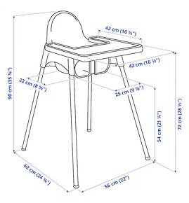 IKEA Detská vys stolička s podnosom - 2