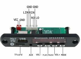 PREDÁM AUDIO MODUL JX-018BT MP3,BLUETOOTH,AUX,USB,TF CARD,FM - 2