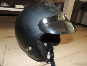 Kožená moto kombinéza IXS Flame a moto helma IXS HX104 - 2