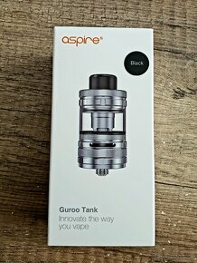 Predám Clearomizér Aspire Guroo Tank 4 ml / 5 ml BLACK - 2