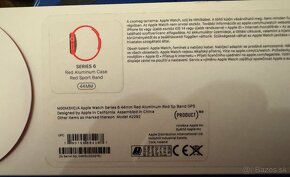 Apple watch 6 44mm edícia Product Red - 2