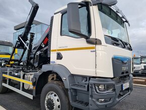 ŠTVORKOLKA MAN TGM 18.290 4x4 NOVÝ NEJETÝ KONTEJNER HIAB - 2