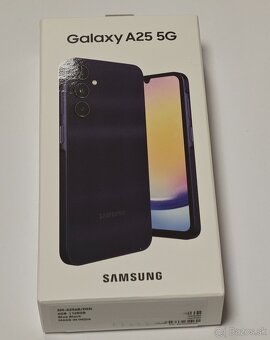 Nový Samsung A25 - blue black 6GB - 128GB, nabíjačka + sklo - 2