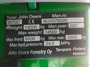 Harvestor JohnDeere 1070D ECOIII - 2