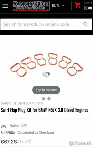 X5 M50D - downpipe, swirl flap - 2