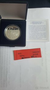 Slovenske strieborne proof mince 10 a 20 Euro - 2