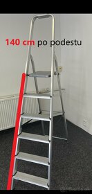 Hliníkový rebrík 6 stupňov DRABest - 2