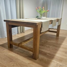 Dubový stôl 200x90 cm - 2