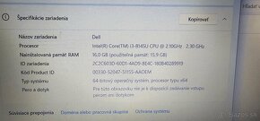 Dell Vostro 3580 15.6" Win 11 i3 CPU 8 gen 16gb rám DDR4 - 2