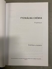 E. Klein - Fyzikalna chemia, Praktikum, 2012 - 2