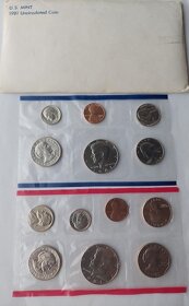 United States Mint set 1980/81 sada minci - 2